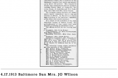4.17.1913 Baltimore Sun Mrs. JG WIlson - Newspapers.com