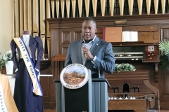 Howard County Executive Calvin Ball at the November 2021 unveiling of Laura Byrne's historical marker