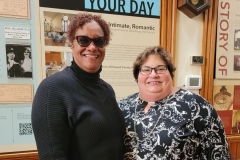 MWHC Board Vice-president Danita Terry and President Maria Darby at the November 2021 unveling of the historical marker for Laura L. Byrne