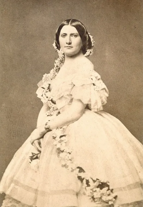Harriet Lane, c. 1860. Photographer unknown. Public domain. Courtesy of Wikimedia Commons.