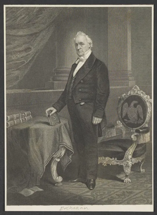 Historians take a dim view of James Buchanan’s presidency, saying that he did little to address the issue of slavery and prevent southern succession. Library of Congress photo