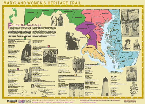 Maryland Women's Heritage Trail Map