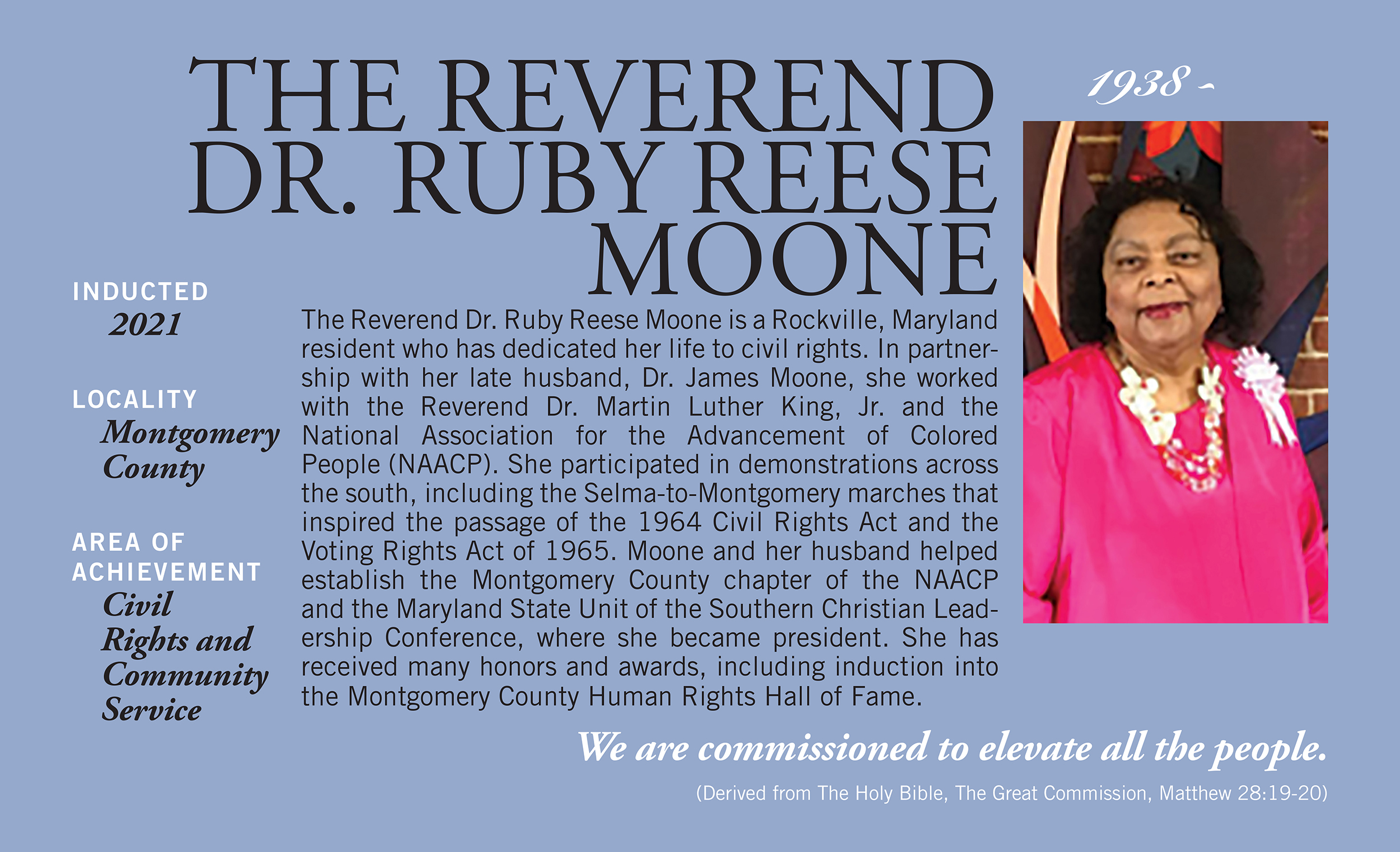 Rev Dr Ruby Reese Moone