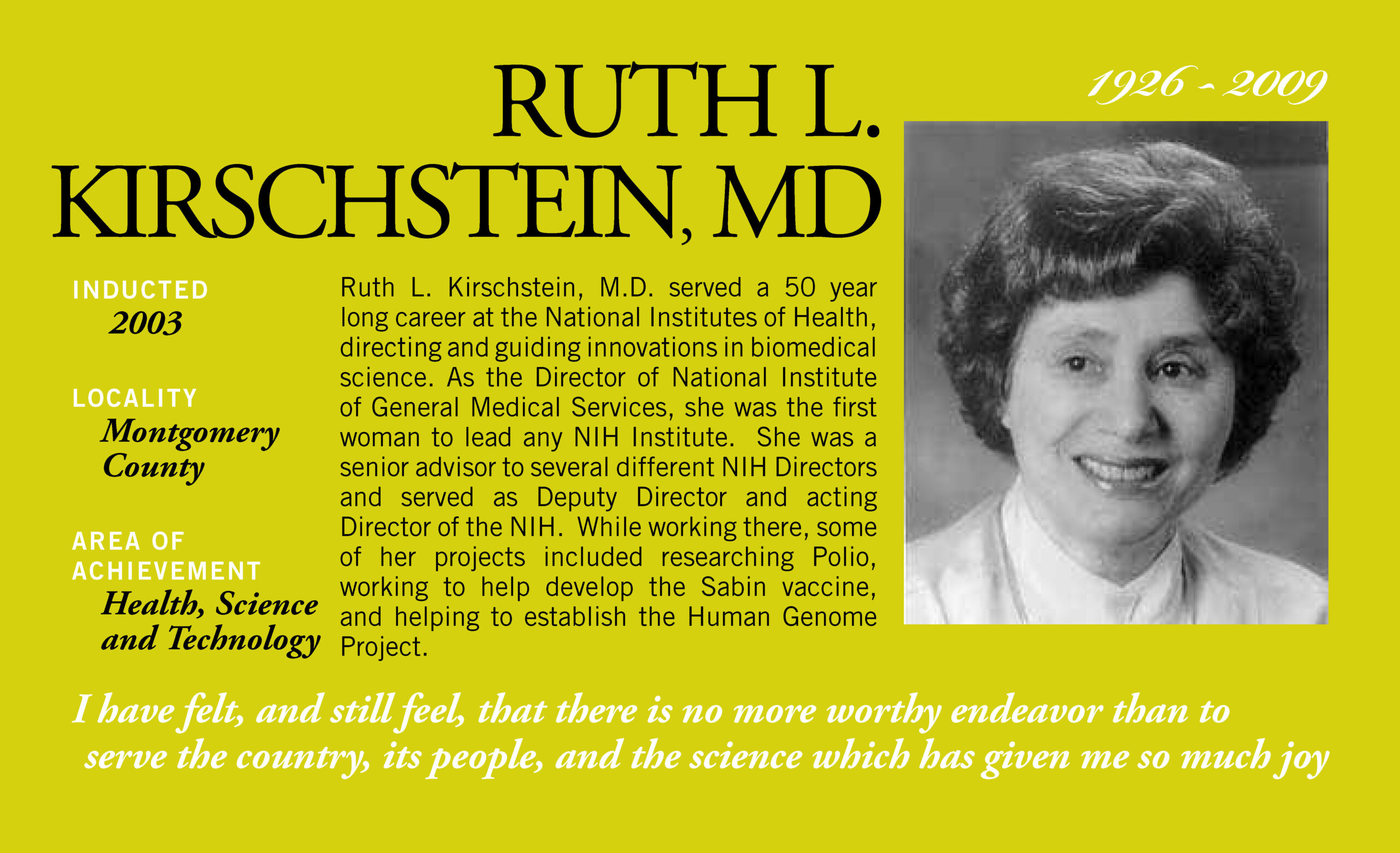 Ruth Kirschstein