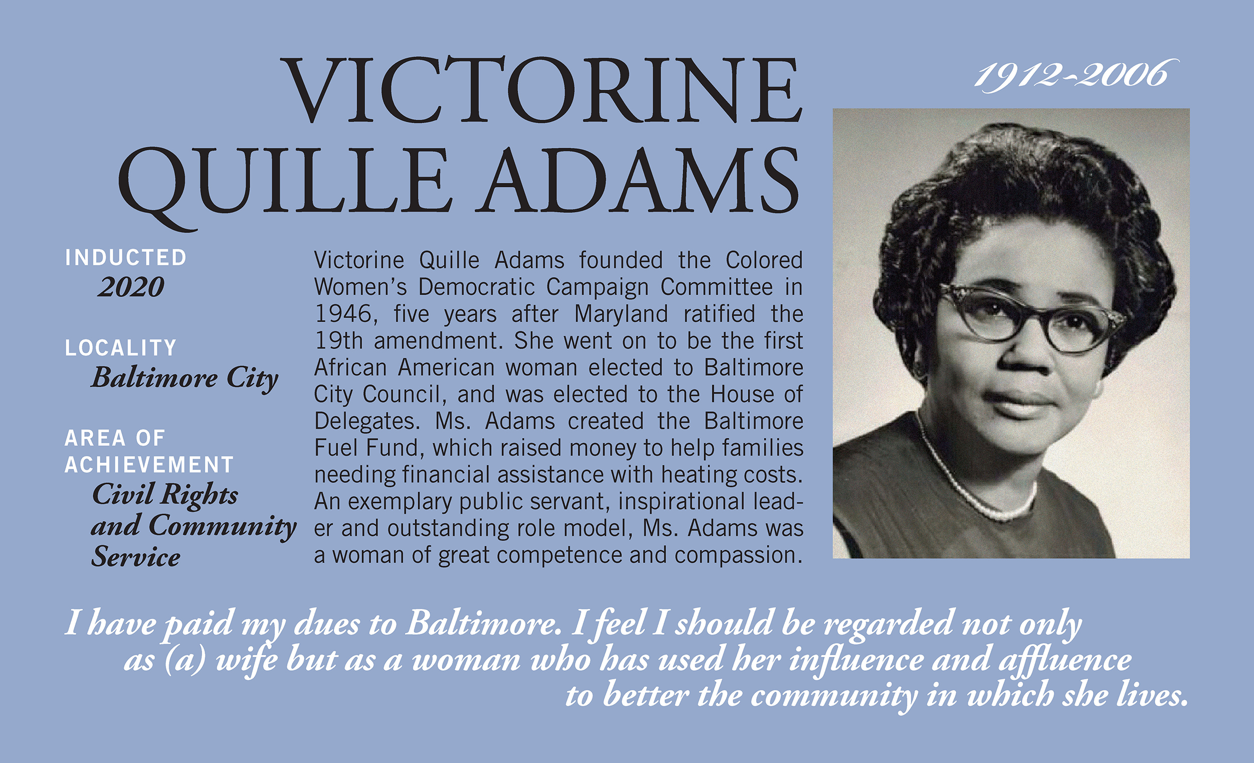 Victorine Quille Adams