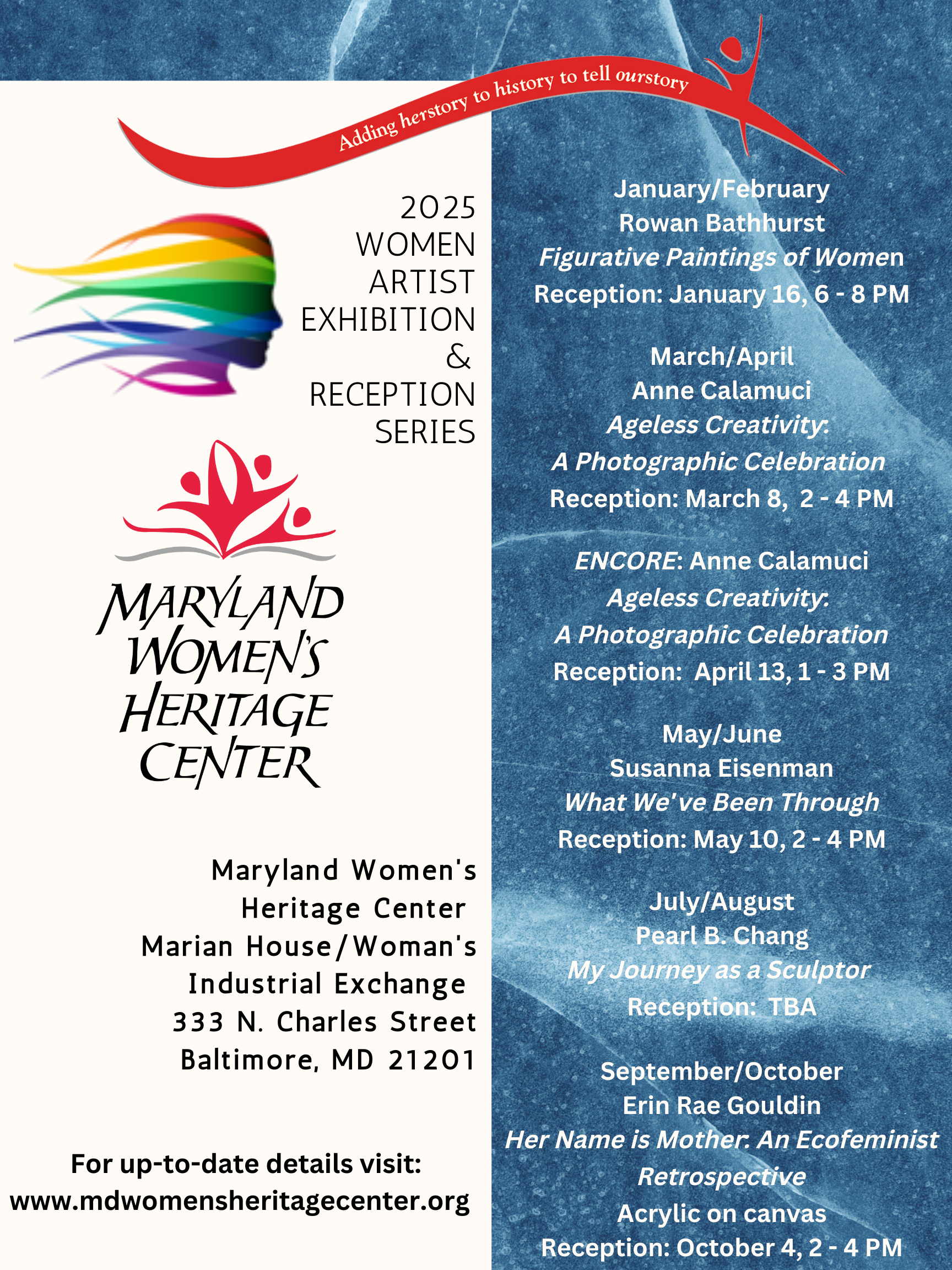 2025 Artist Reception Series Rev-4 Art Show Flyer